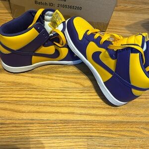 Nike Dunk High Top Lakers